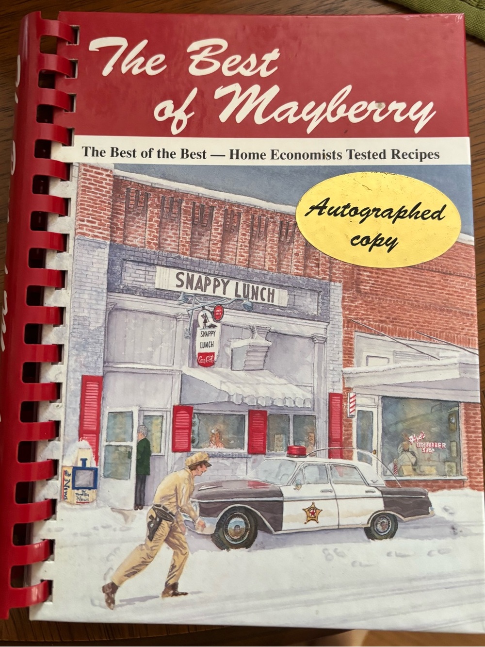 The Best of Mayberry Cookbook - Red Cover (Autographed Copy)